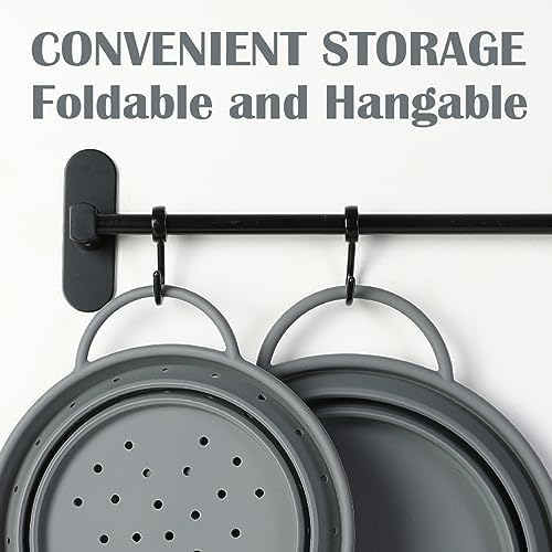 Multi-functional Silicone Colander Set with BPA-Free Collapsible Bowls