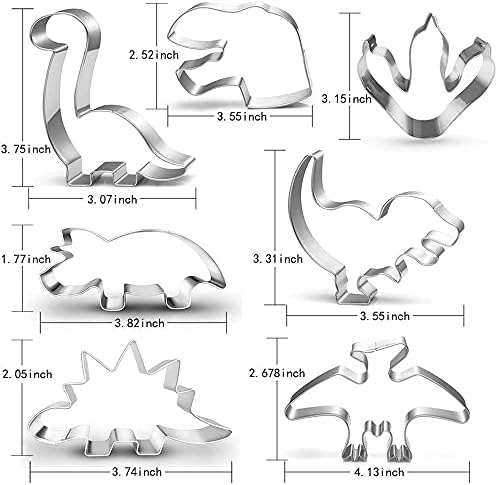 LUBTOSMN Dinosaur Cookie Cutter Set