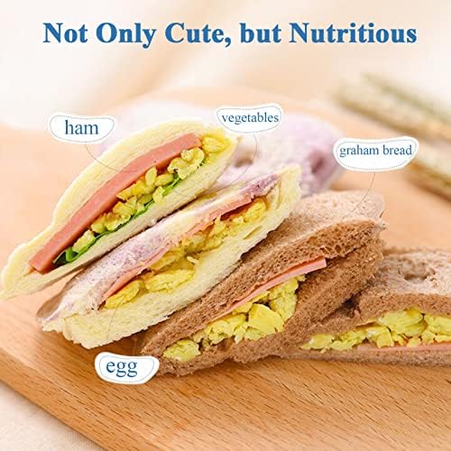 HAGBOU 5-Piece Sandwich Cutters for Kids