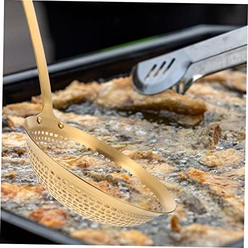 SHOWERORO Gold Plated Refined Stainless Steel Large Size Hot Pot Strainer