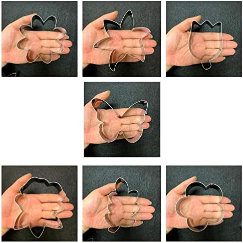 LUBTOSMN - Handmade Flower Leaf Cookie Cutter Set