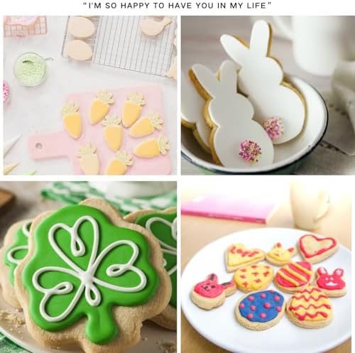 St Patricks Day and Easter Cookie Cutter Set 9 Pieces Dishwasher Safe