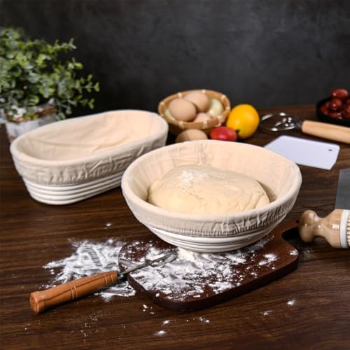 Lorem Banneton Basket - Premium 10-Inch Round Bread Basket