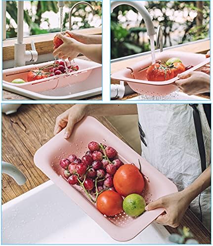 Compact Efficient Kitchen Essential Collapsible Sink Strainer for Fruit Vegetables More