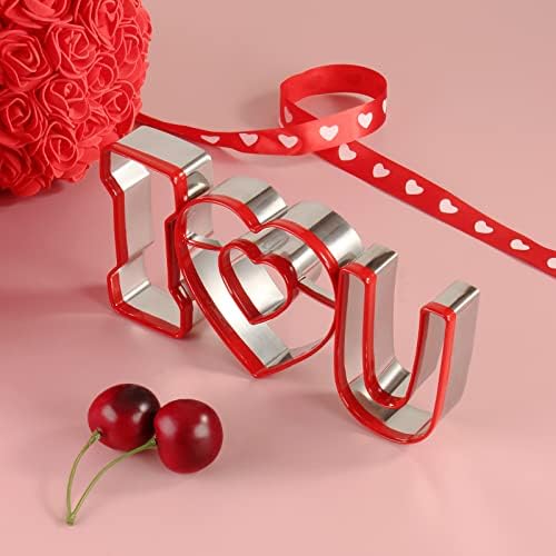 Valentines Cookie Cutter Set I Love You Design