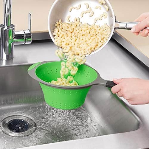 OXO Good Grips 2 Quart Silicone Strainer Durable Compact
