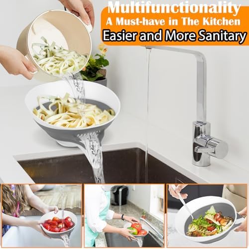 AvoDov Multifunctional Drain Basket with Spout for Kitchen Use