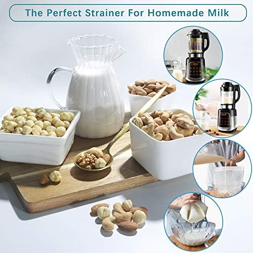 3-Pack Nut Milk Strainer Bags