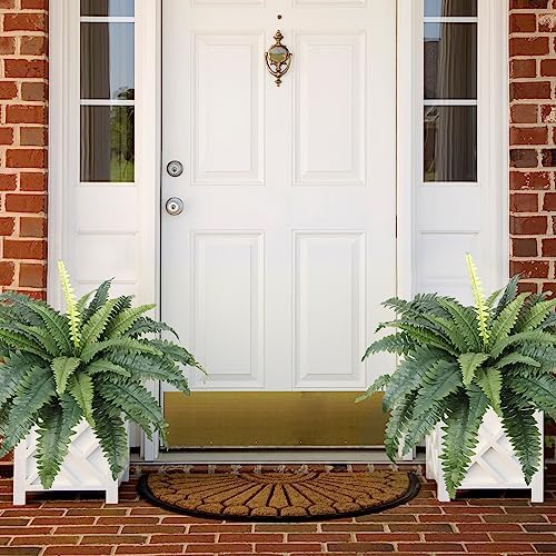 Faux Boston Ferns 2x artificial artificial plants set for home and garden