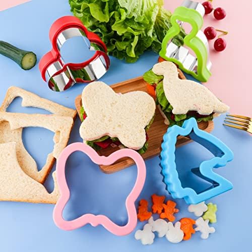 Fun Shapes 13-Piece Sandwich Food Cutters for Kids Adults