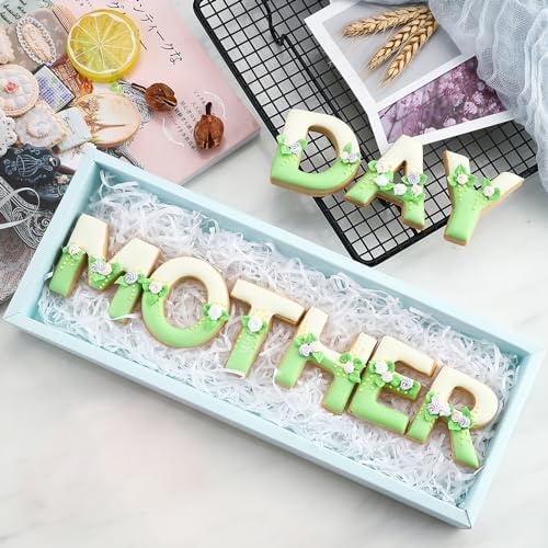 Festive Alphabet Letter Cookie Cutters Set