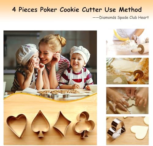 Stainless Steel Poker Cookie Cutters
