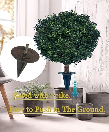 BLONYUVC 27 UV-Resistant Boxwood Bush with 8 Spike for Planting
