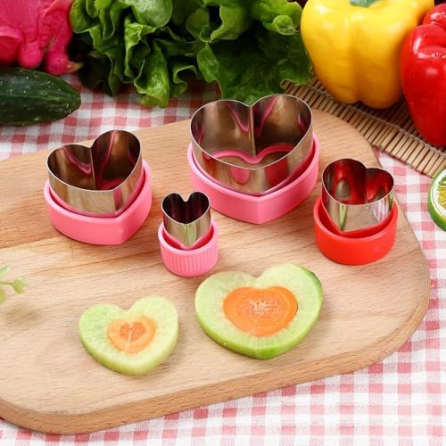 YomiFamily Heart Cookie Cutter Set