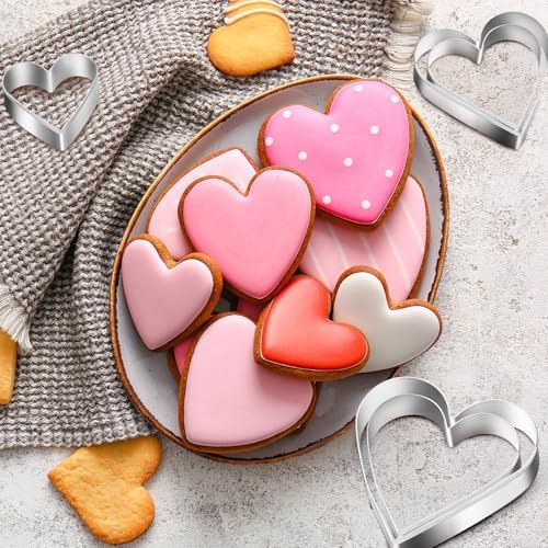 5-Pack Heart Shape Cookie Cutters
