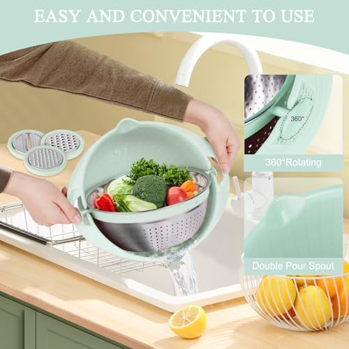 4-in-1 Colander Set for Kitchen Unique Design Durable Safe