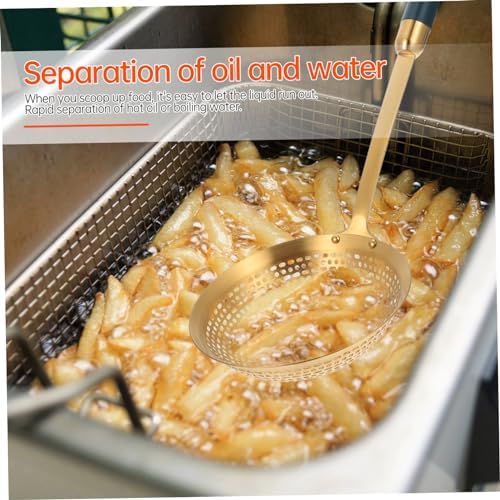 SHOWERORO Gold Plated Refined Stainless Steel Large Size Hot Pot Strainer