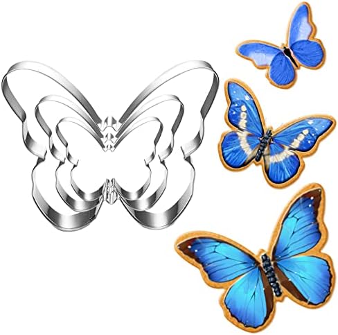 Sturdy Stainless Steel Butterfly Cookie Cutter Set