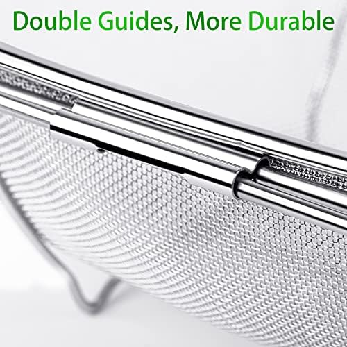188 Stainless Steel Large Over-the-Sink Strainer Basket with Expandable Handle