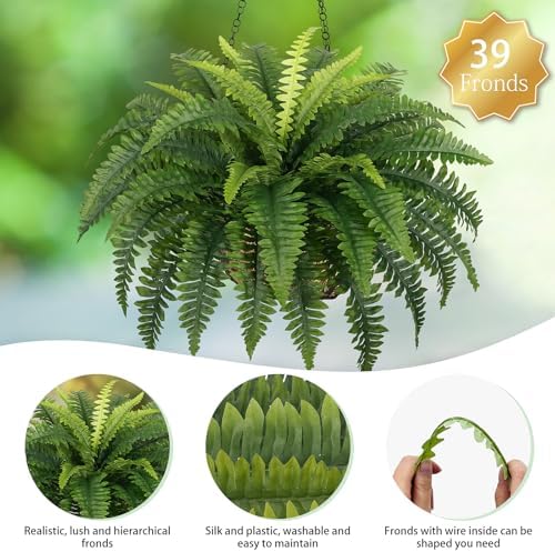 35 Realistic Boston Fern Artificial Decor