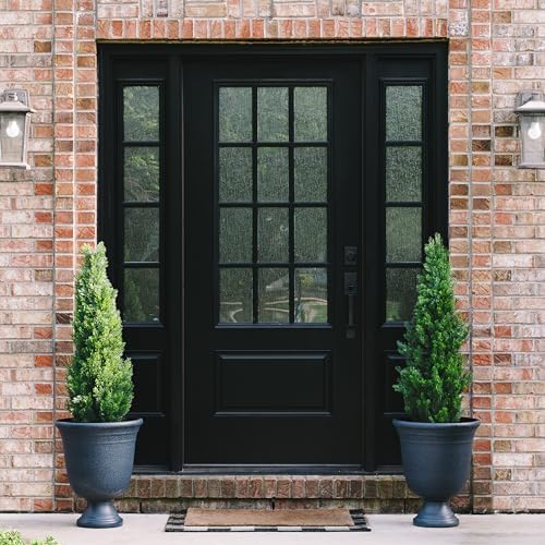 TRESIL 2-Piece Pre-Potted 4 Ft Faux Cedar Topiary