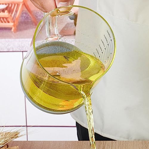 Kichvoe 1000ml Glass Bacon Grease Separator