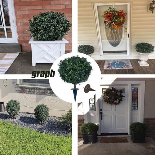 BLONYUVC 27 UV-Resistant Boxwood Bush with 8 Spike for Planting