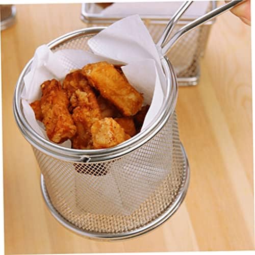 Perfect Food Presentation Stainless Steel Chip Strainers 2-Piece Set