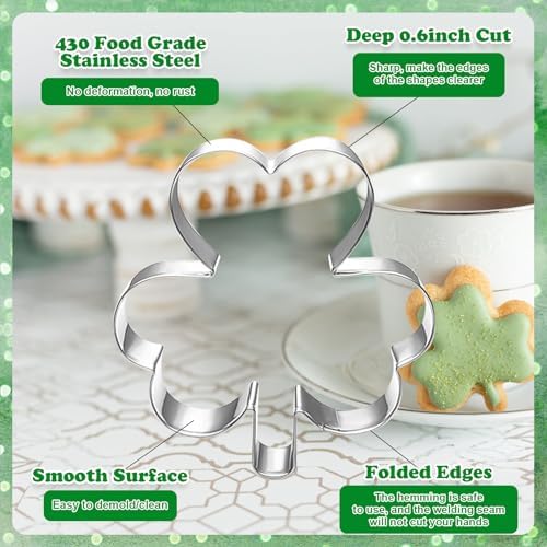 MAPVOLUT 12-Piece St Patricks Day Cookie Cutters Set of 12