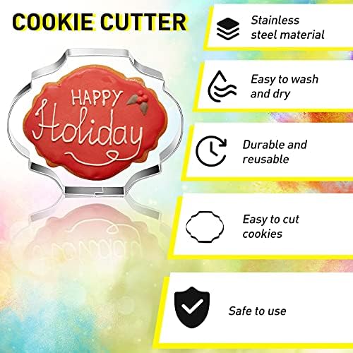 10-Piece Stainless Steel Cookie Cutters Sugar Stirring Pins for Baking