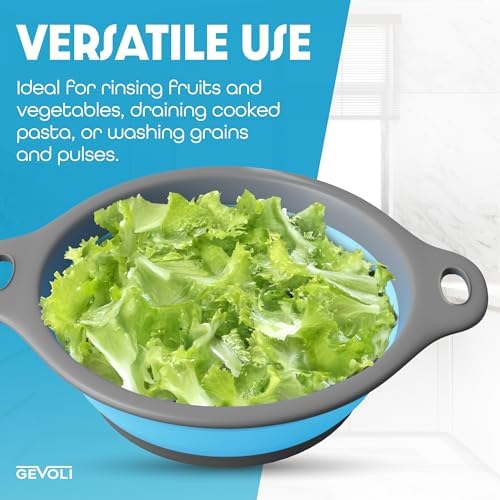 Strong Anti-B ACLaw Collapsible Strainer Set 5QT for Efficient Kitchen Use
