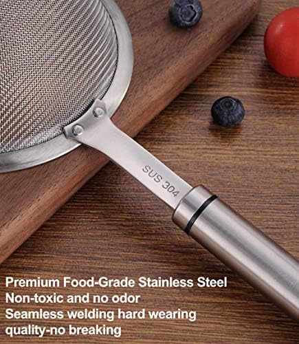 55 Stainless Steel Fine Mesh Strainer with Handle