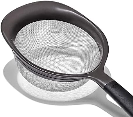OXO Good Grips 3-Piece Strainer Set Black Efficiently