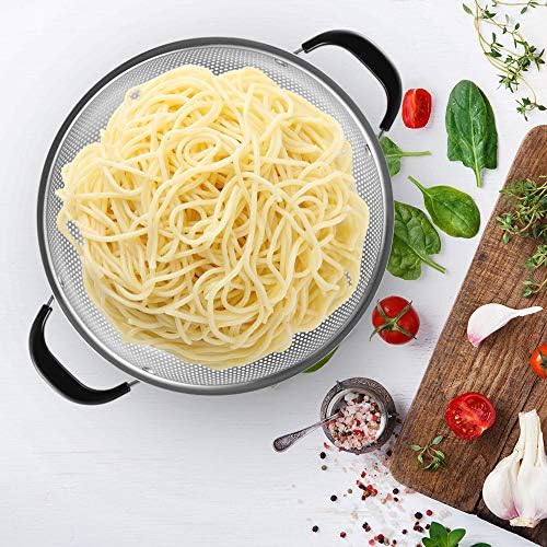 188 Stainless Steel Colander BPA-Free Heat Resistant Effortlessly Easy Grip