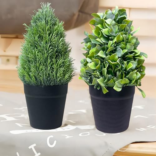 The Bloom Times Fake Potted Plant 2-Pack