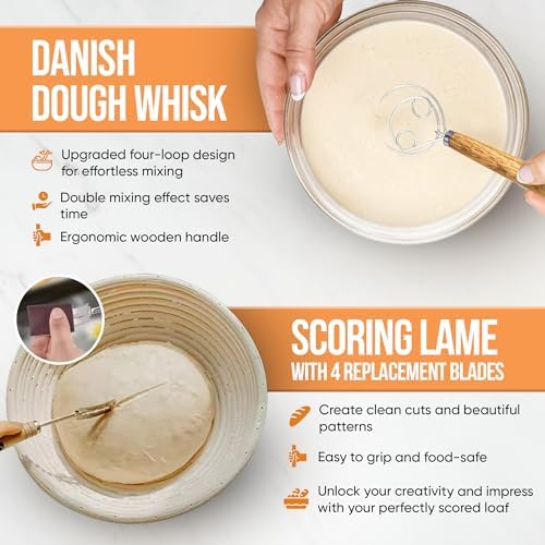 Sourdough Proofing Basket Set - Perfect for Baking