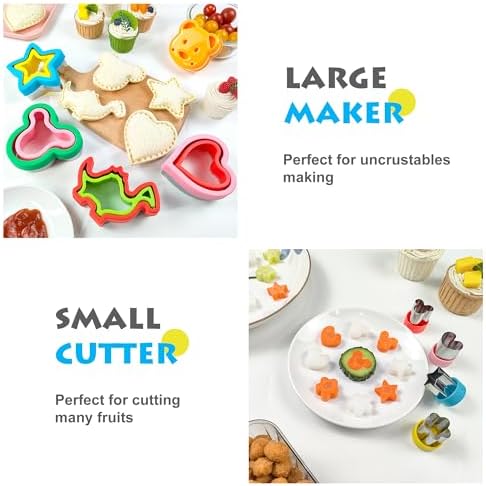 rotsaerakSandwich Cutter Sealer Set of 5 with Cutesy Animal Various shapes