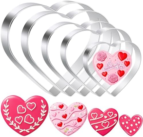 UOUYOO Heart Cookie Cutter Set