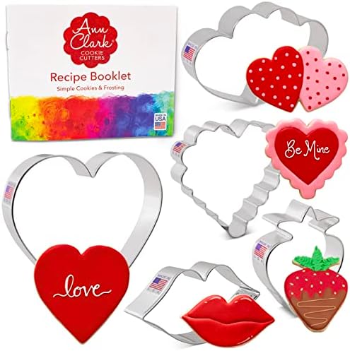 Valentines Day Cookie Cutters 5-Pc Set Made in USA