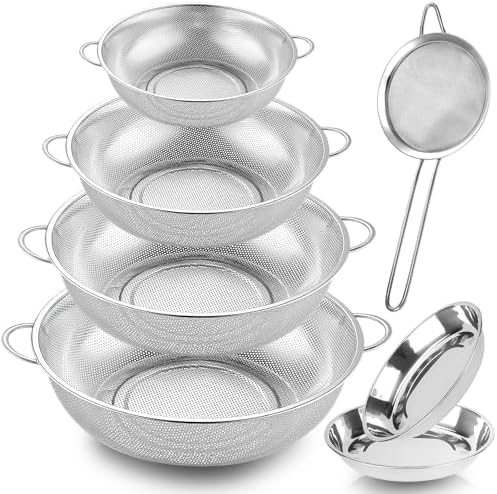 Stainless Steel Colander Set Durable Rust-Proof Kitchen Tool