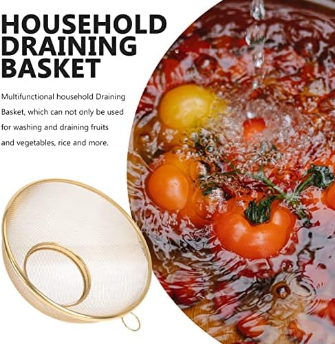 Stainless Steel Colander Food Strainer Golden79inch