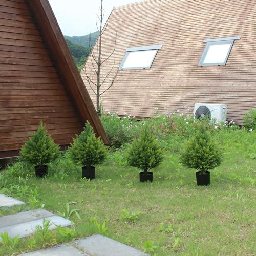 JoyPower 19T Artificial Cedar Topiary Tree for IndoorOutdoor