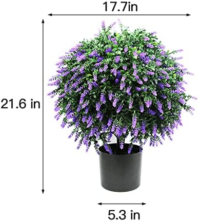 Beautiful Artificial Lavender Topiary for Home Decor