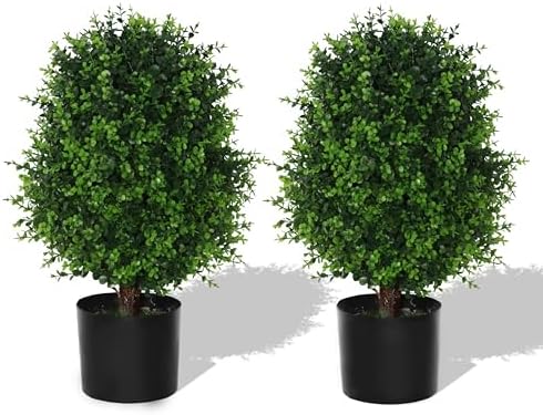 Artificial Topiaries Cedar Tree Realistic Faux Topiary