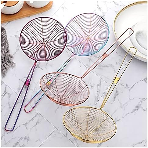 2-Piece 188 Stainless Steel Spider Strainer Skimmer Ladles