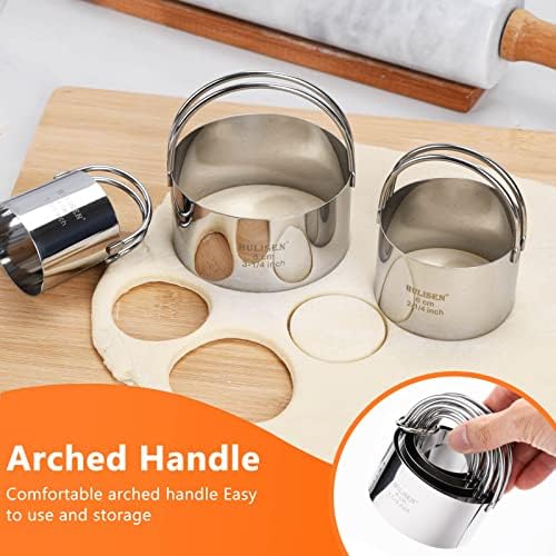HULISEN Stainless Steel Pastry Set with Ergonomic Design