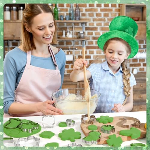 MAPVOLUT 12-Piece St Patricks Day Cookie Cutters Set of 12