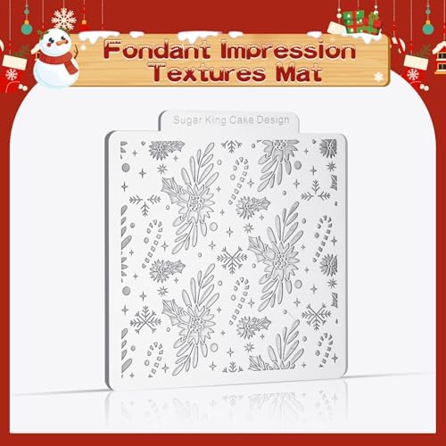 KALAIEN 3Pcs Christmas Cookie Mold Stamps