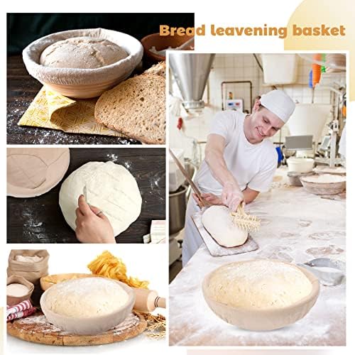 Patelai 10-Piece Banneton Proofing Basket Set