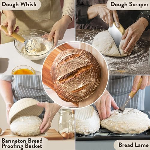 Elevate Your Baking with Benicci Complete Bread Proofing Basket Set